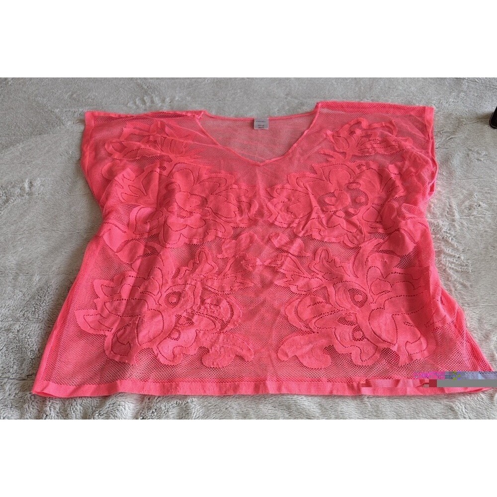 Xhilaration Women's S/M P/M Hot Pink Swim Cover-Up Vacation Beach Summer Pool